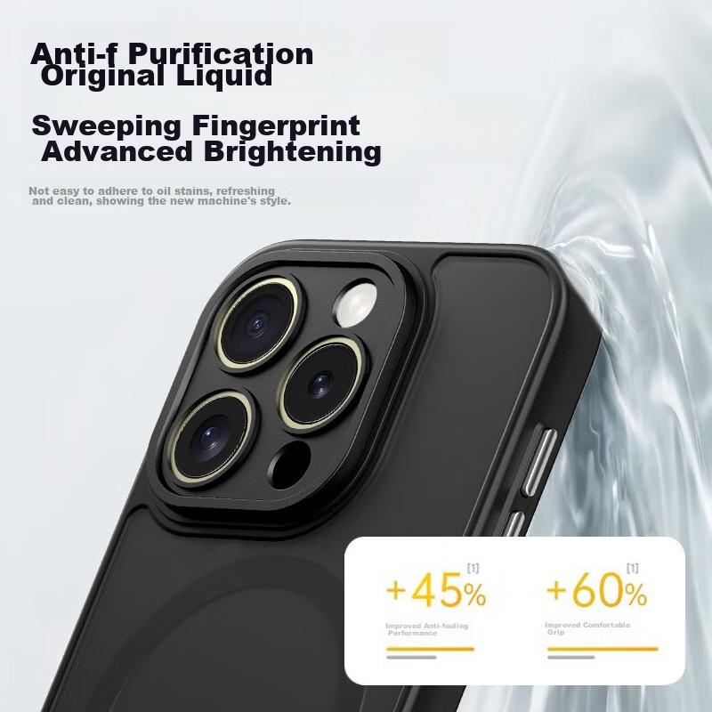 IPhone 11 Pro Max Case, Apple 11 Pro Max Protective Cover, Wireless Charging Compatible, Frosted Anti-Drop Full Protection Case, Midnight Black