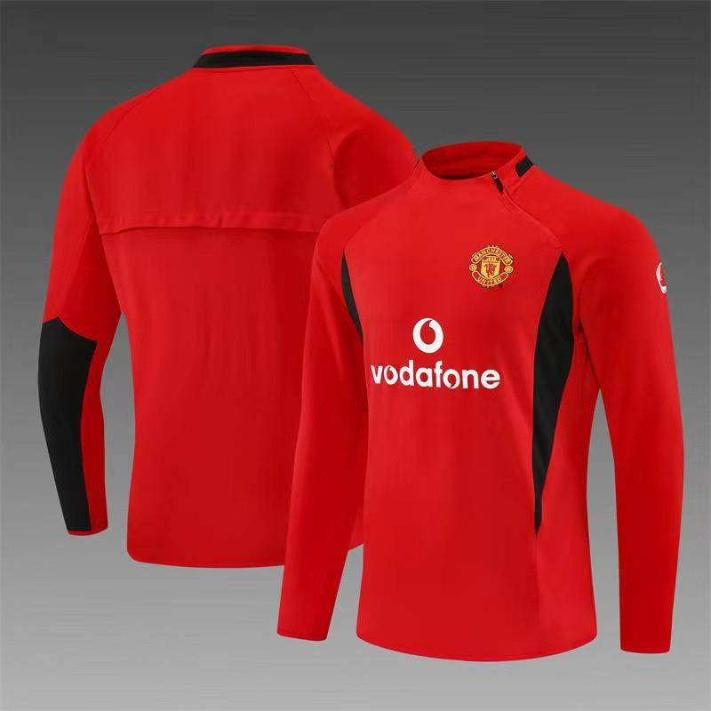 Retro Football Training Jersey Long Short Sleeve Team Sports Shirt Men Women