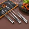 1Pcs 304 Stainless Steel Grill Tongs Non-Slip BBQ Steak Clip Food Clip  Kitchen Gadgets Accessories