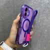 Модный Чехол для Телефона Конфетного Цвета с Защитой от Царапин для IPhone 17 Air 16 15 14 Plus 13 12 Pro Max для Magsafe Прозрачный Чехол с Ремешком