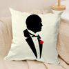 Film The GGodfather Cushion Cover Soft Plush Fabric DoubleSided Printed Sofa Cushion Cover for All Seasons Home Decor Gift