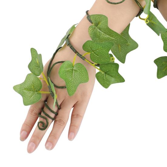 Ренессанс Фея Плющ Рука Браслет Лесной Эльф Костюм Лесной Матери Природы Хэллоуин Средневековые Косплей Аксессуары для Взрослых Женщин