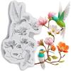 Hummingbird Silicone Mold Chrysanthemum Flower Fondant Molds Cake Decorating Tools Cupcake Topper Candy Sugar Craft Gum Paste Polymer Clay