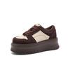 Belle Leisure Comfortable Color Blocked Board Shoes for Women in Spring 2025, Newly Increased Thick Soled Shoes