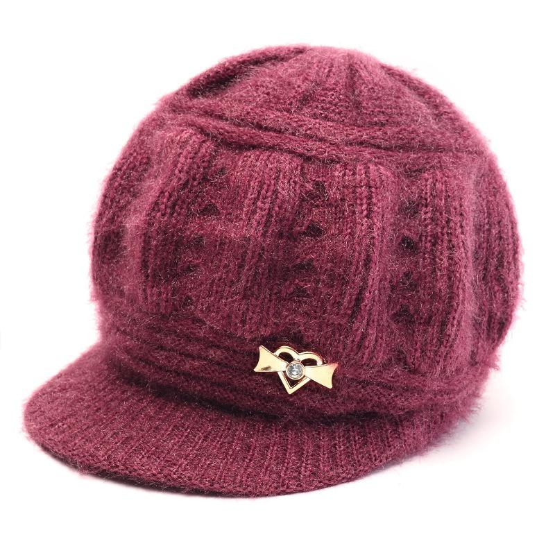 Осенне-зимние вязаные шапки, детские универсальные шапки из старой шерсти, флисовые утолщенные термошапки
