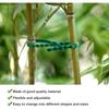 30 Pcs Green Adjustable Plant Ties Flexible Garden Plant Tie Multi-Function Sturdy Garden Plant Twist Tie Plastic Garden Ties Plant Support Tree Shrub