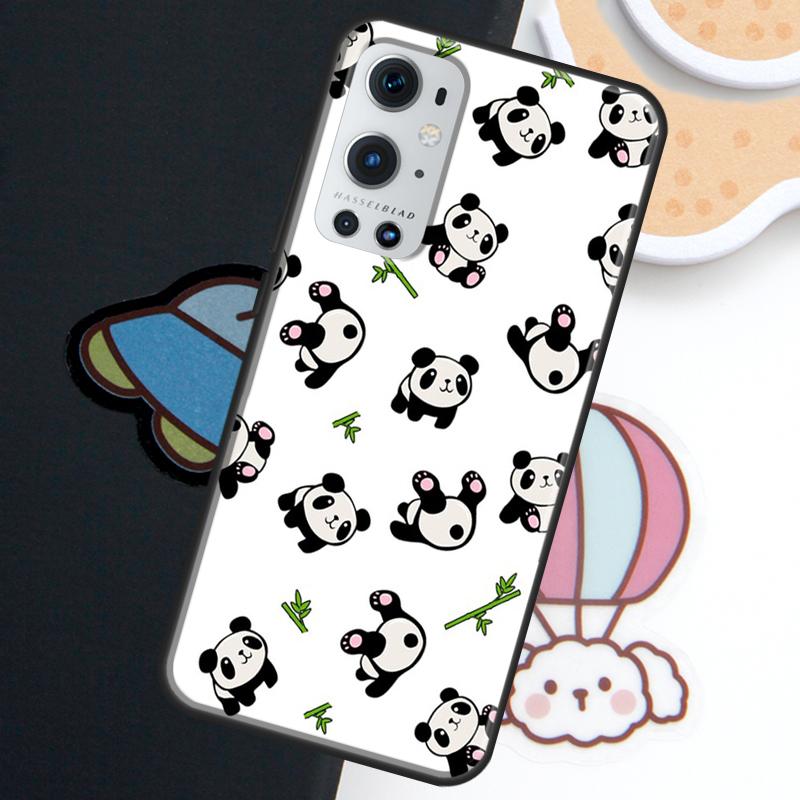 Cartoon Panda For Realme GT6 GT7 Pro 15 10 11 12 13 14 Pro Plus C71 C75 C65 C55 C63 C61 C53 C67 C35 Case