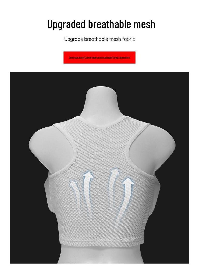 Женский дышащий защита груди для каратэ и боевых искусств - Удобный, впитывающий пот жилет для соревнований, тренировок и самообороны