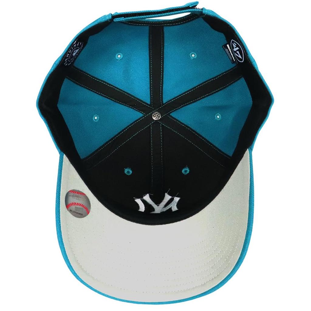 Бейсбольная кепка Seven Cap 47 MVP Brand MLB Logo Unisex Street New York Yankees Dark Teal [Forty Brand] Мужская Женская