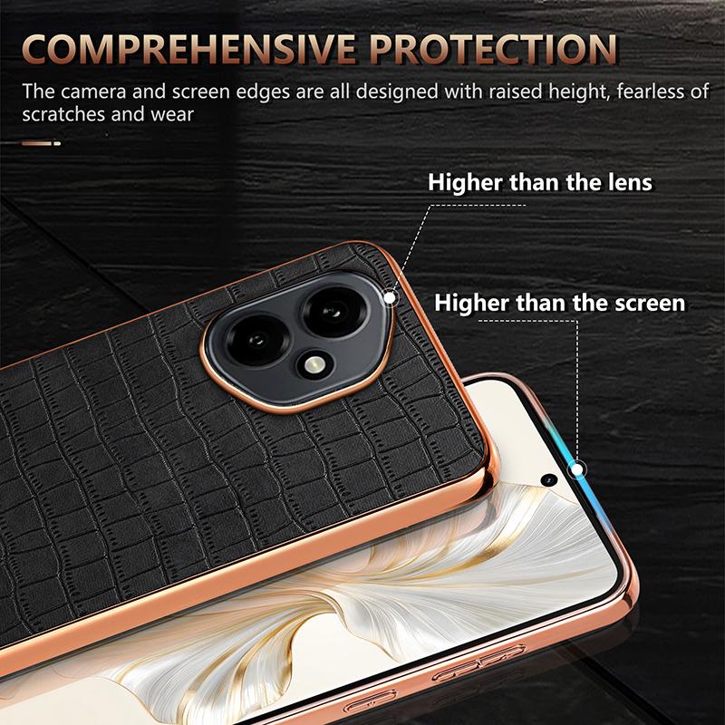 Чехол для Huawei Honor 400 Pro, Роскошная кожа PU, Защитная задняя крышка для Honor 400 400Pro, Глобальная версия, Корпус телефона