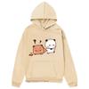Panda Bear Graphic Hoodies Cartoon Bubu and Dudu Sweatshirt Girls Kawaii Print Pullover Women Casual Y2k Clothes Streetwear Unisex