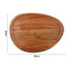 Шикарный и очаровательный деревянный сервировочный поднос Деревянная десертная тарелка Высокая твердость Домашнее украшение Цвет натурального дерева Высокая прочность