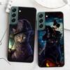Магический кошачий чехол на Хэллоуин для Samsung Galaxy S22 S25 Ultra S21 S10 Plus S26 Edge S20 S23 S24 FE Чехол Силиконовый Мягкий ТПУ