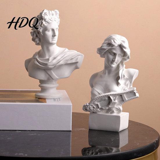 Классическая греческая скульптура Бюст Статуя Украшения Смола для Декора Художественной Студии