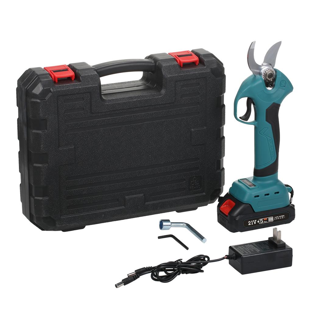 Бесщеточные аккумуляторные электрические секаторы 21 В, 2 упаковки, резервная перезаряжаемая литиевая батарея 2000 мАч