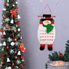 Рождественский Адвент-календарь с изображением оленей, Санты, снеговика, подвесной фетровый календарь обратного отсчета с 24 карманами для украшения стены, двери
