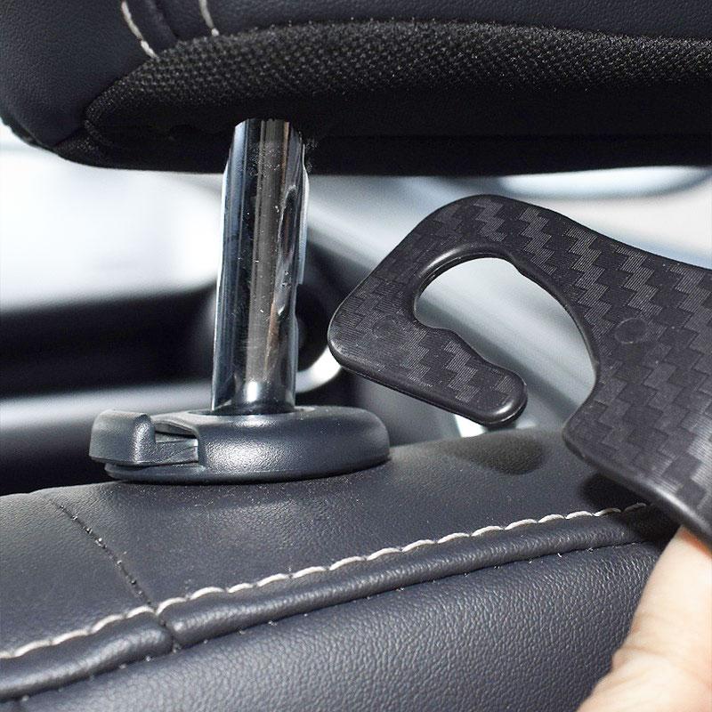 1/2/4Pcs Universal Car Back Seat Hook Car Accessories Interior Portable Hanger Headrest Storage Holder Durable Hanging Hooks