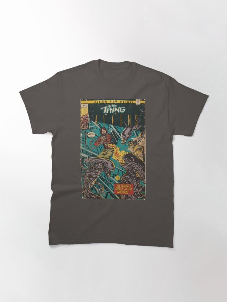 Pulp Thing vs. Aliens fan art comic cover Classic T-Shirt