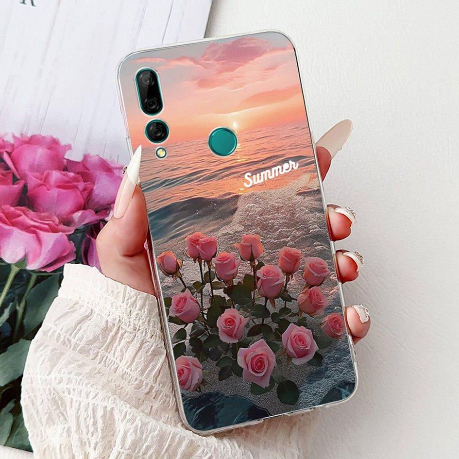 Чехол для Huawei Y9 Prime 2019 STK-L21 STK-L22 STK-LX3 Чехол Популярный Цветок Мягкий ТПУ Чехол для Телефона Для Huawei P Smart Z Y9 2019 Capa