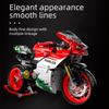 MOC City Technical Super Motorcycle Racing Motorbike Model Building Block DIY Locomotive Brick Toys for Children Boys Gifts