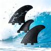 3 Pieces Surfboard Fin Set Lightweight Thruster Fin Set Surfboard Tail Fins Paddleboard Fins For Surfing Paddleboarding