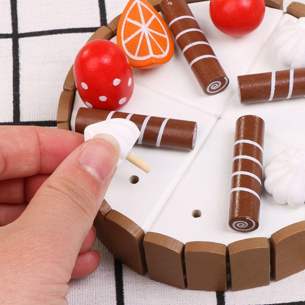 Interactive Birthday Cake Pretend Toy Play House Mousse Cake Cutting Game Girls Boys