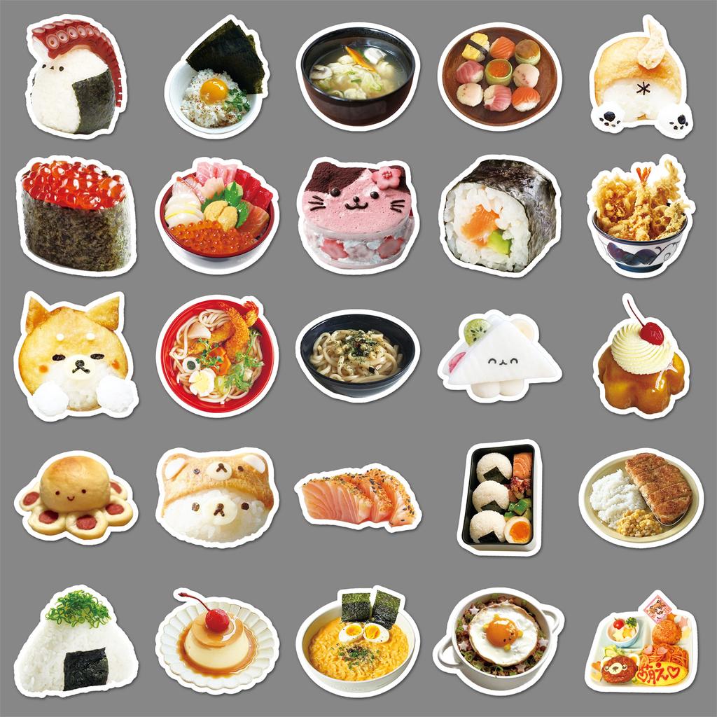 50 Cute Japanese Graffiti Stickers Cartoon Japanese Ins Style Decoration Mobile Phone Water Cup Notebook Gauze Stickers