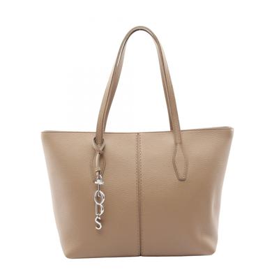 Used JOY Tote Bag Leather Beige Used Women
