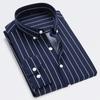 Men's Striped Shirts Trun Down Collar Business Formal Shirt Men Slim Korean Style Casual Long Sleeve Shirts