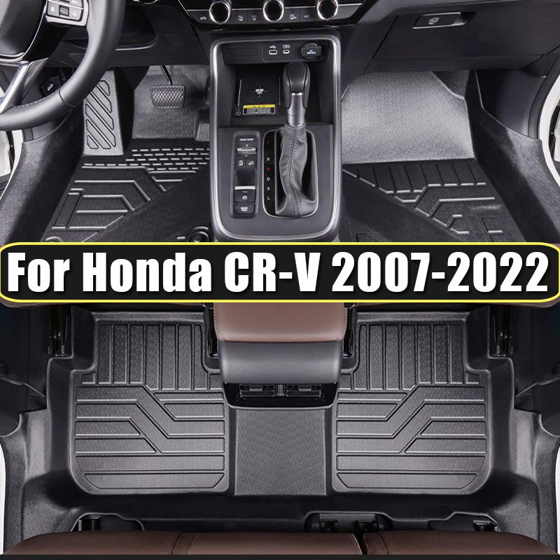 Специальные автомобильные коврики из ТПЭ для Honda CRV 2007-2011, 2012-2016, 2017-2026, Индивидуальные аксессуары для интерьера, Износостойкий ковровый стиль