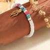 Atoztide Fashion Ocean Series Polymer Clay Necklace Bracelet Jewelry Set for Women Stainless Steel Shell Conch Pendant Set Gift