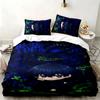 Blue Lock 3pc Set Perfect for Bedroom Use Comfortable Bedding Set Includes a Duvet Cover and Two Pillowcases Ideal Birthday or Christmas Gift