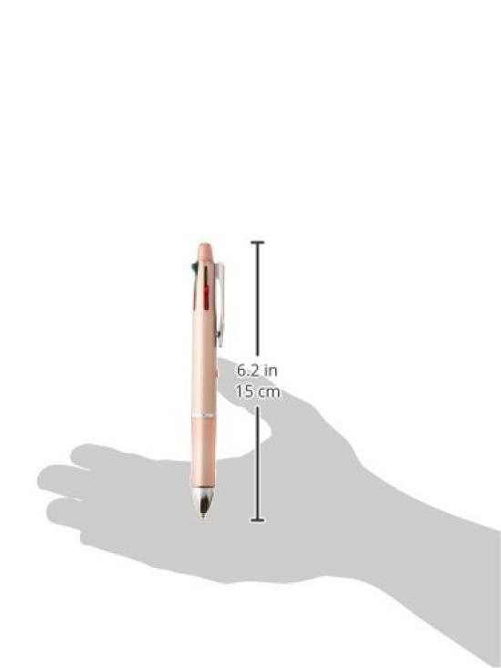 Pilot Grip Pen Ballpoint Pen Mechanical Pencil Body 148 x Slide Lever Type Dr. 4+1 Multi-Function (4-Color 0.7mm + 0.5mm) [Pink Gold] Size 14.1mm / /