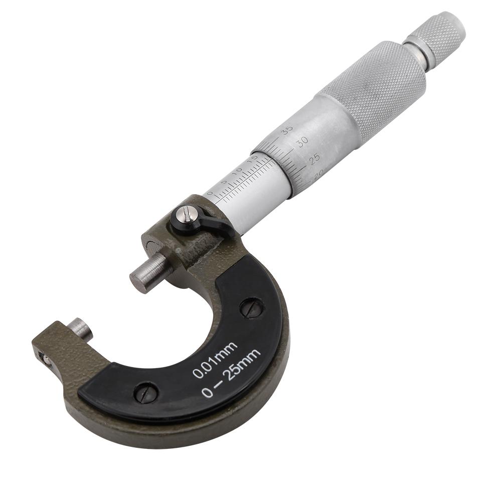 1pc High Precision Outside Micrometer Thickness Gauge 025mm Measuring Range