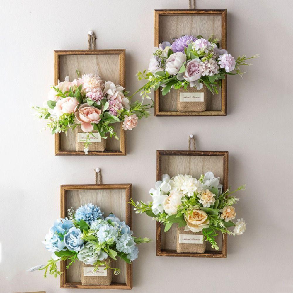 Simulated Flower Wall Hanging Picture Frame 3D Handmade Imitation Flowers Decoration Home Decor