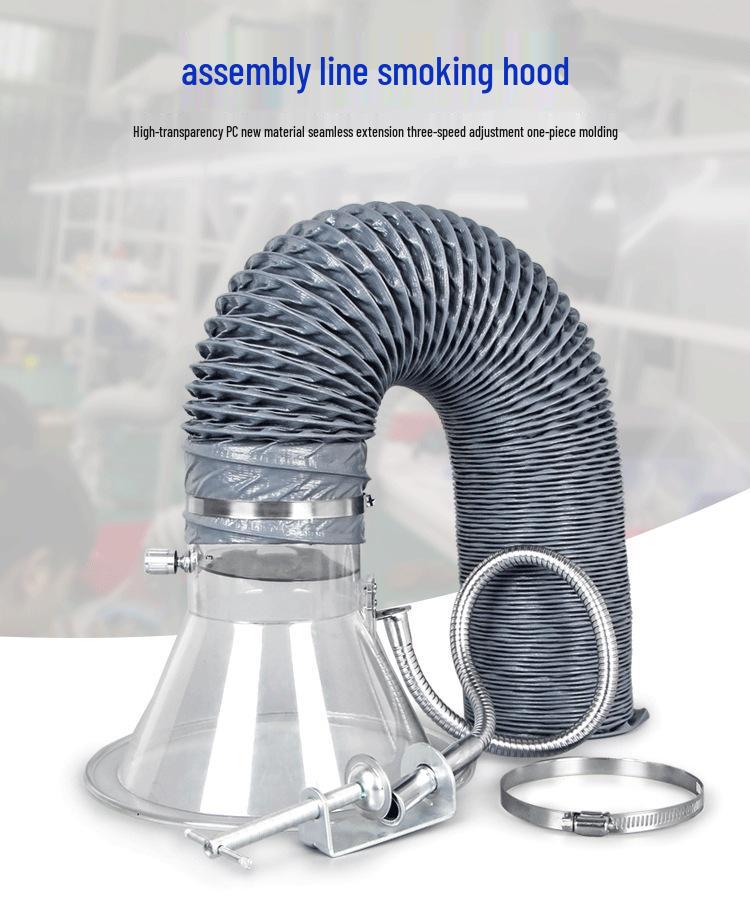 Паяльный вытяжной колпак Соединитель раструба для удаления дыма - Доступен в размерах 2,5, 3 и 4 дюйма