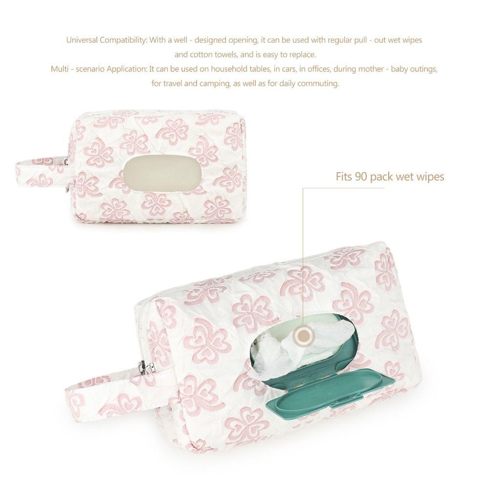 2-in-1 Stroller Storage Bags Wide Opening Baby Toiletry Organizers Travel Accessories