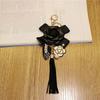 Umbrella Car Key Ring Gifts Bag Ornaments Key Chain Camellia Key Chain Flower Keyring Bag Pendant