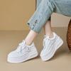 Inner Height Increase Little White Shoes Women's Spring and Summer New Leather Thick-soled Muffin Casual Small Board Shoes Single Shoes