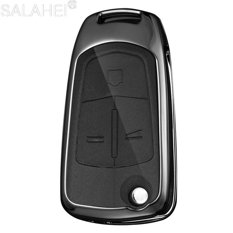 Zinc Alloy Leather Car Key Case Cover Shell Keychain For Opel Vauxhall OPC ADAM Insignia Antara Corsa J D H Kadett GT Accessory