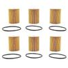 T-Top-Rated-6Pcs Engine Motor Oil Filter Kit 94810722200 For 911 Cayenne Panamera V6 V8 Parts Accessories