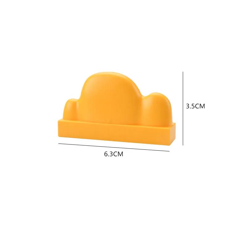4 шт. Большой строительный блок Серия лесных растений Цветок Трава Дерево Наружное украшение Уличные аксессуары Совместимые сцены Игрушка для ребенка