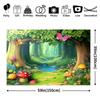 2D Enchanted Stream Forest Backdrop, 2D Fairy Tale Kids Party Decor