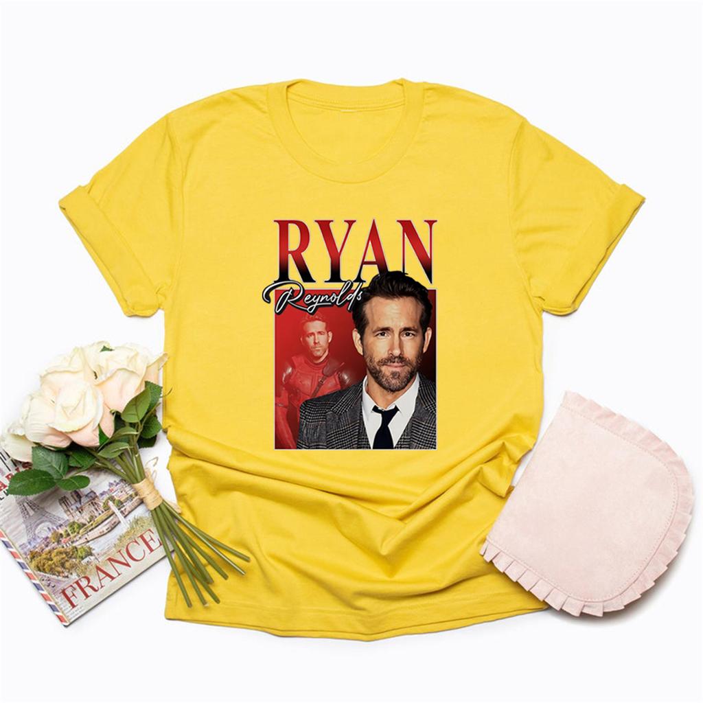Ryan Reynolds Vintage 90s Tee Ryan Reynolds Tshirt Retro Movies Actor T Shirts Best Friends TShirt Short Sleeve Graphic Tees