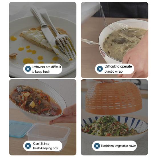 Надежная пыленепроницаемая защита пищевых продуктов, многоразовая крышка для хранения пищевых продуктов, кухонные аксессуары, чехлы для хранения пищевых продуктов