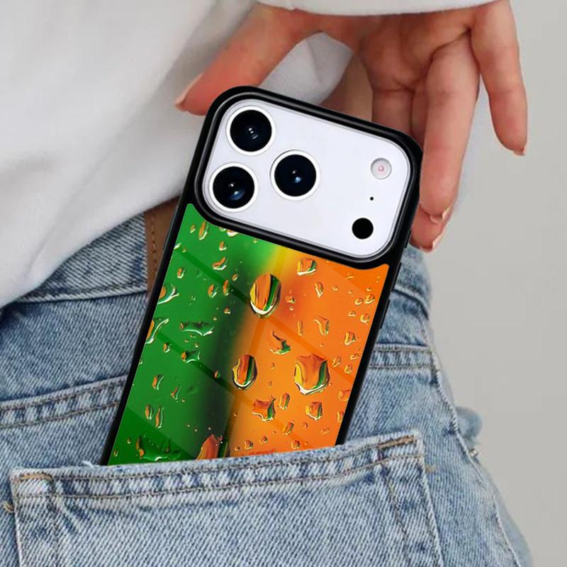 Абстрактный чехол для телефона с каплями дождя для iPhone 16e 15 14 13 12 17 Pro Max Plus Air 17pro Обложка Coque