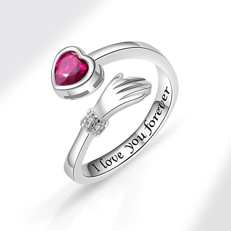 Женское персонализированное кольцо на палец с цирконием, кольца для женщин, обручальное кольцо из медного сплава золотого цвета, модные украшения на удачу, подарок, регулируемые женские кольца