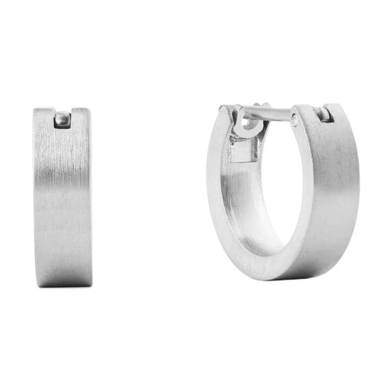 Daniel Wellington Line jewelry series solid color design earrings for men and women, couple style, silver DW00401982