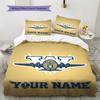 Name Custom Winnipeg Blue Bombers Pattern Bedding Set Quilt Cover Pillowcase Home Decor Gift (1 * duvet cover + 2 * pillowcase, without core)