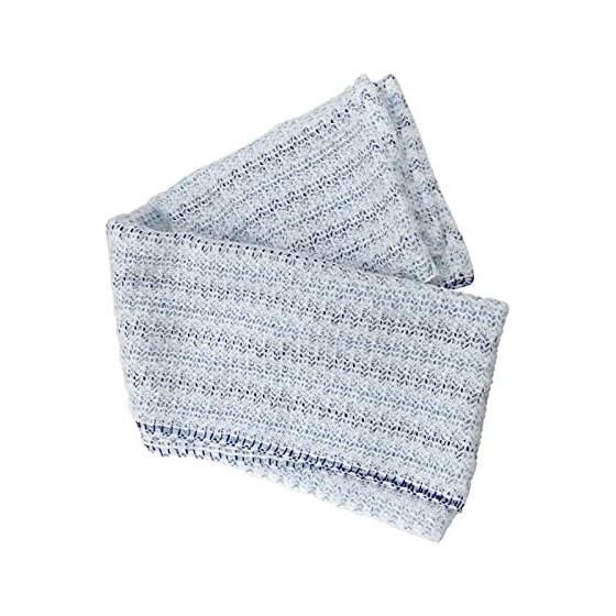 Ohe SBT Hyaluronic Acid Towel, Blue, Approx. 26 x 90cm, 65834 - Hyaluronic Acid Infused, Warming, Moisturizing, Gentle on Skin, Cotton Polyester